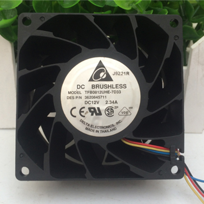 Original Delta TFB0812UHE 7D33 Cooling Fan DC 12V 2.34A 4-Wires TFB0812UHE 7D33 Fans